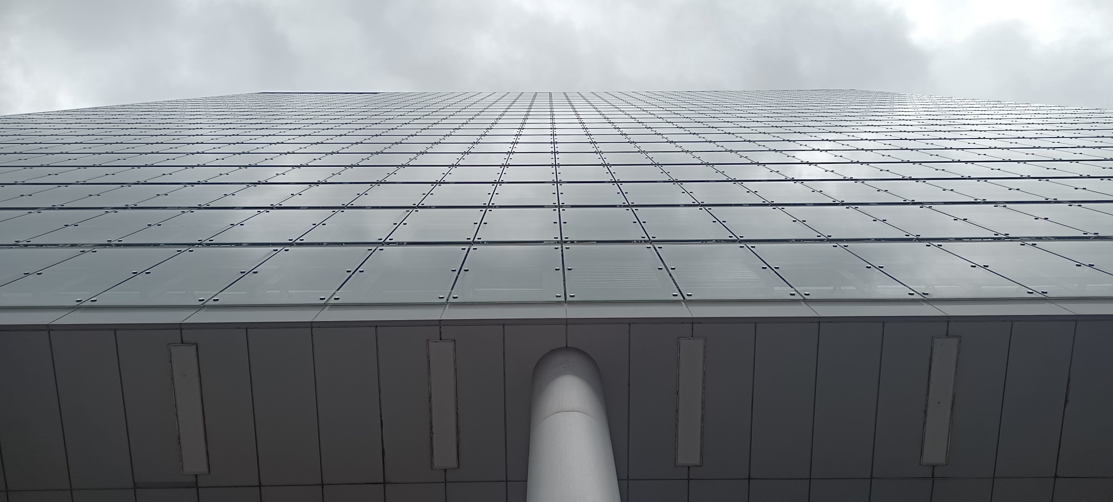 Modern city skyline representing healthcare innovation and technological progress.